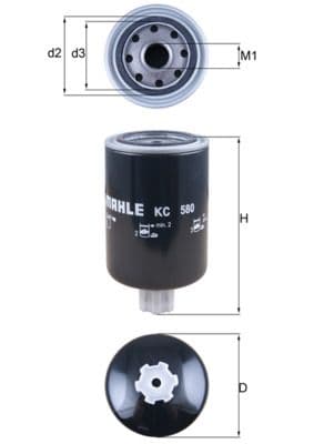 filtru combustibil MAHLE KC 580