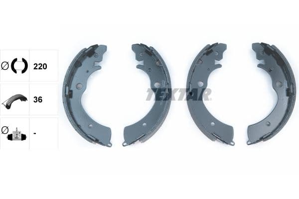 Set saboti frana TEXTAR 91042300