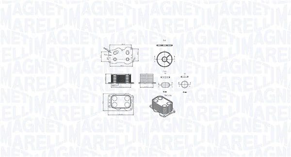 Radiator ulei, ulei motor MAGNETI MARELLI 350300000900