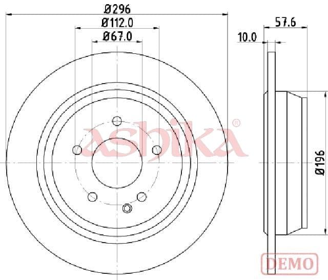 Disc frana ASHIKA 61-00-0532C