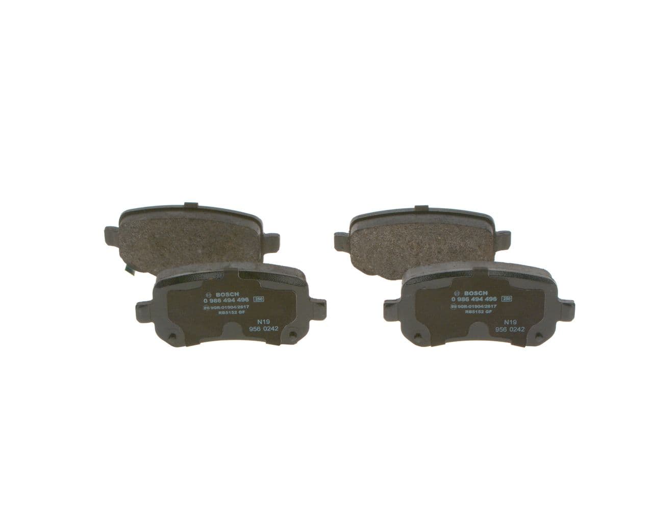 set placute frana,frana disc BOSCH 0 986 494 496