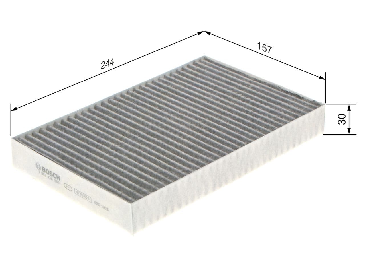 Filtru, aer habitaclu BOSCH 1 987 435 569