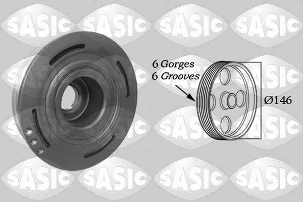 Fulie curea, arbore cotit SASIC 2154013