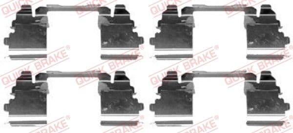 Set accesorii, placute frana QUICK BRAKE 109-1768