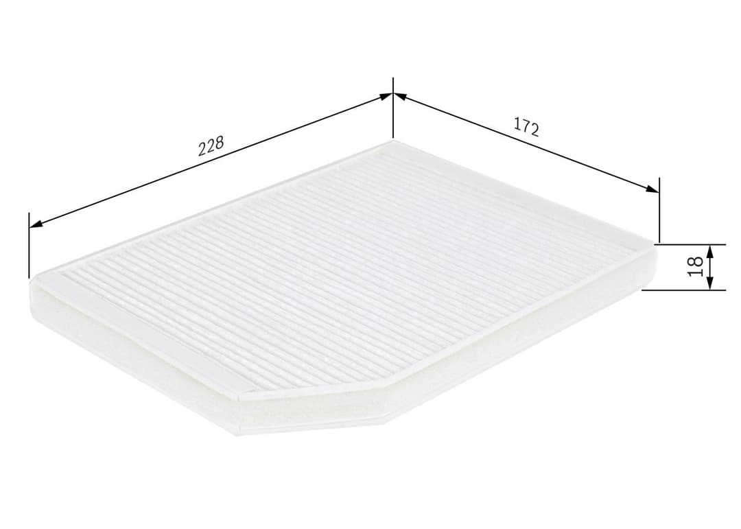 Filtru, aer habitaclu BOSCH 1 987 432 027