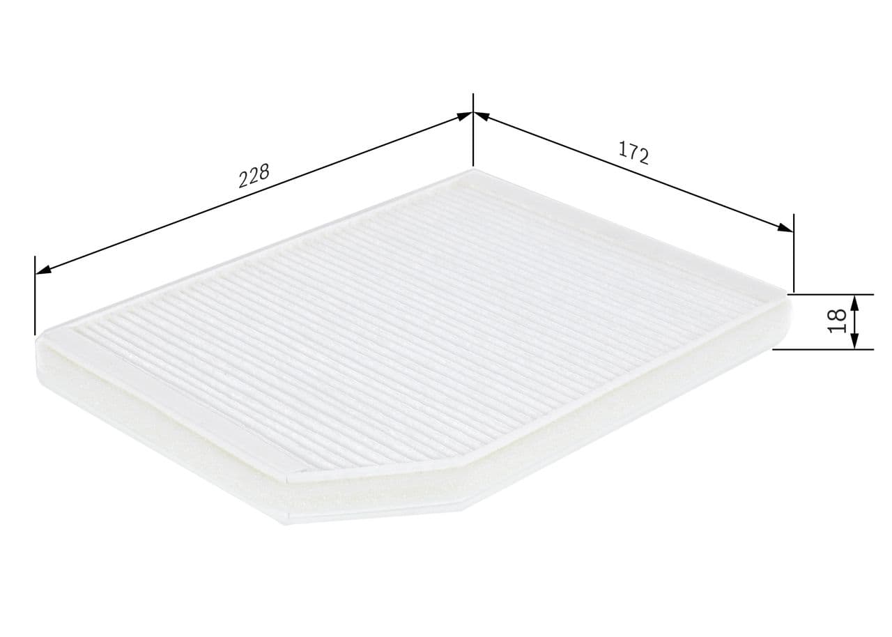 Filtru, aer habitaclu BOSCH 1 987 432 027