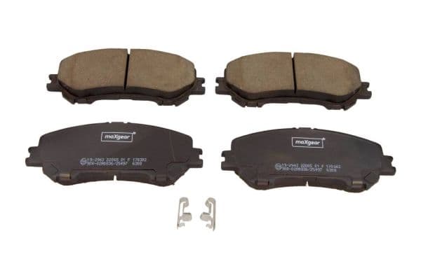set placute frana,frana disc MAXGEAR 19-2943
