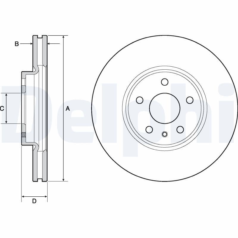 Disc frana DELPHI BG4702C