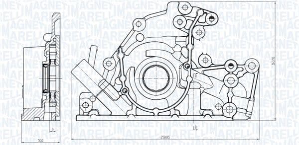 Pompa ulei MAGNETI MARELLI 351516000086