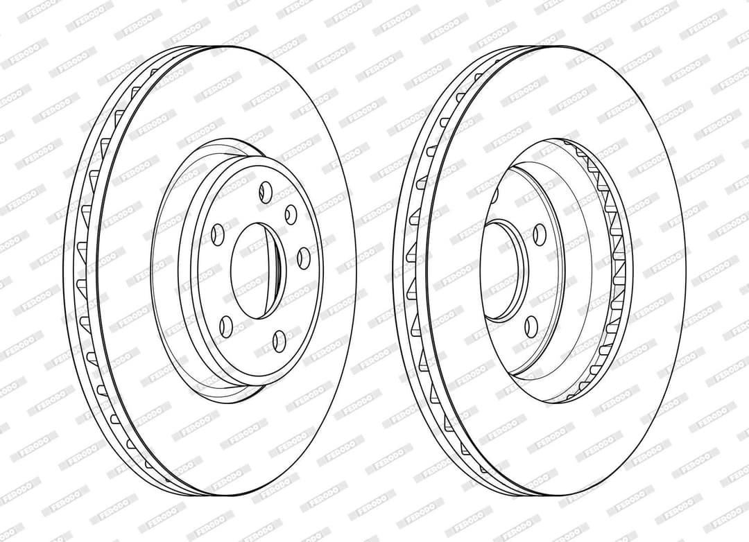 Disc frana FERODO PREMIER DDF2596C-1
