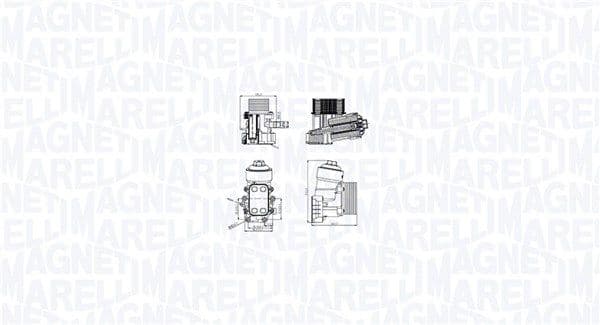 Radiator ulei, ulei motor MAGNETI MARELLI 350300003400