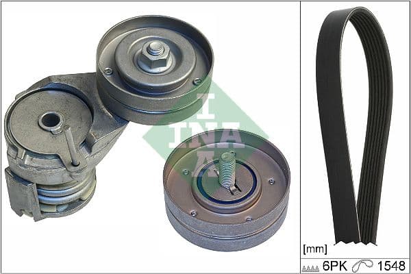 Set curea transmisie cu caneluri Schaeffler INA 529 0108 10