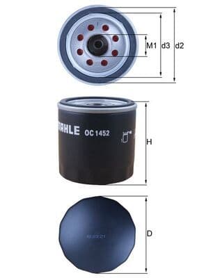 Filtru ulei MAHLE OC 1452
