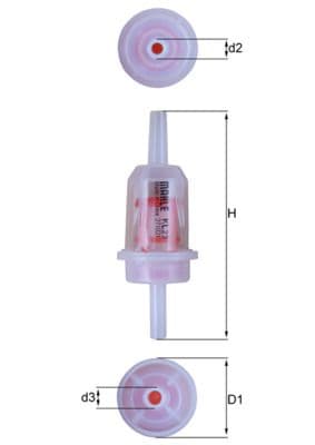 filtru combustibil MAHLE KL 23