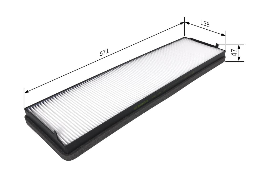Filtru, aer habitaclu BOSCH 1 987 431 157