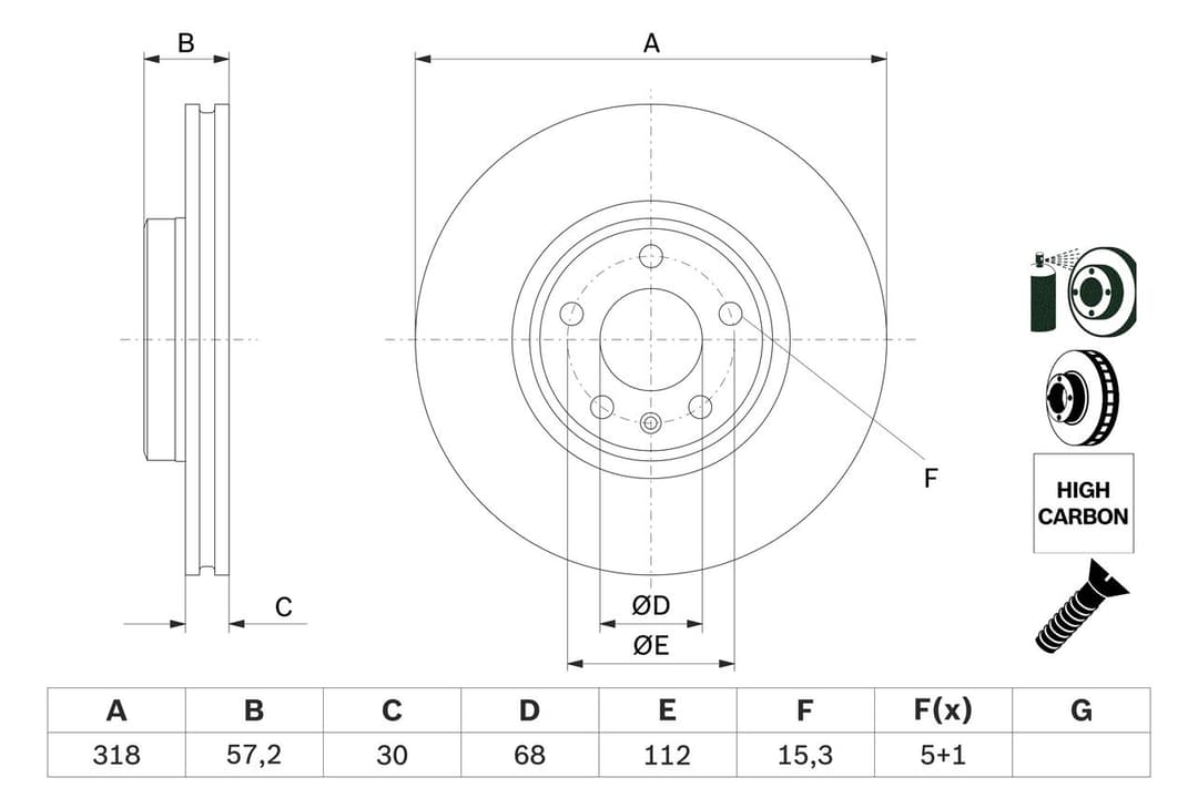 Disc frana BOSCH 0 986 479 E49