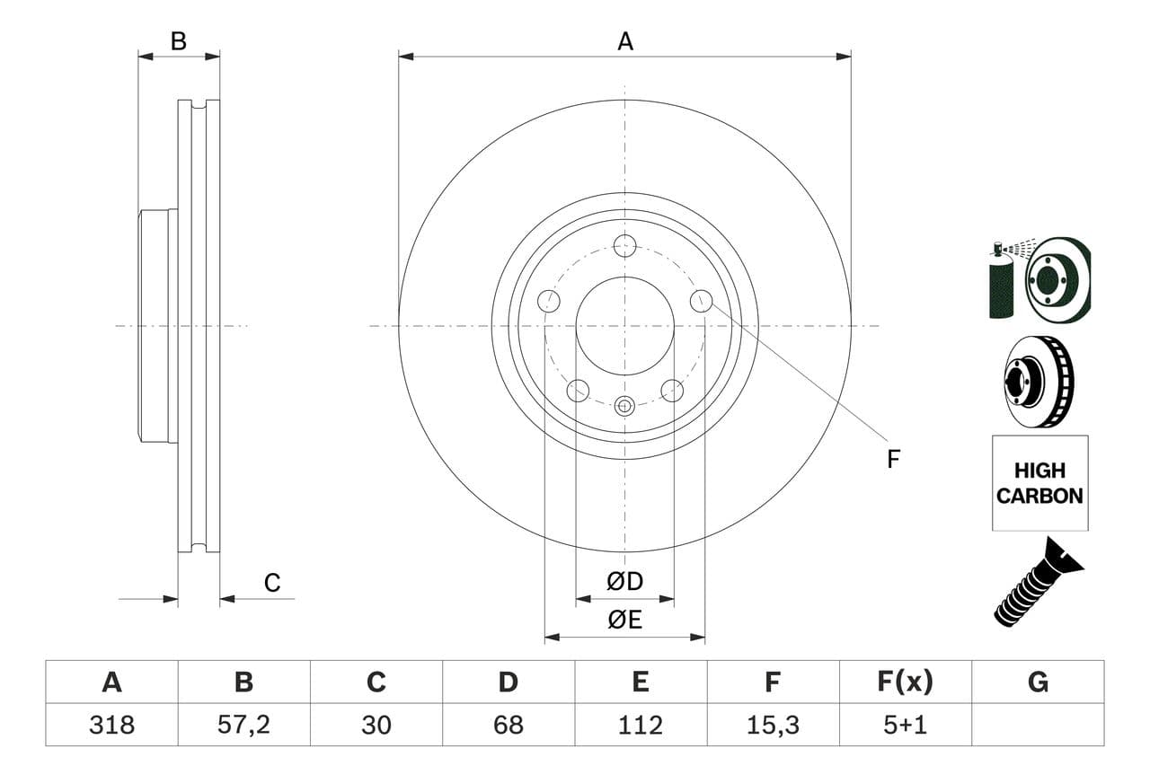 Disc frana BOSCH 0 986 479 E49