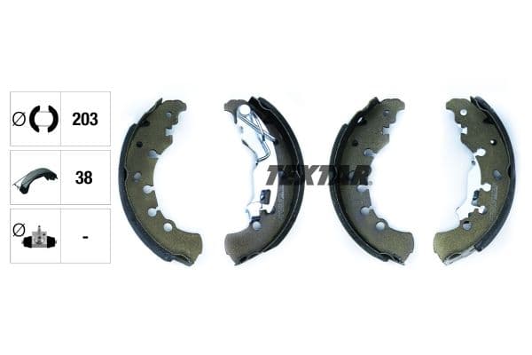 Set saboti frana TEXTAR 91065300