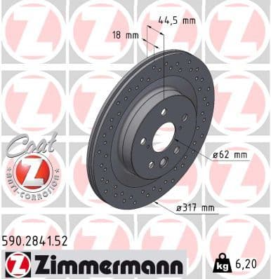 Disc frana ZIMMERMANN SPORT Z 590.2841.52