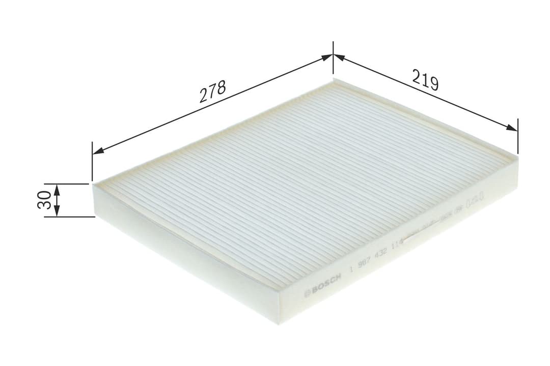 Filtru, aer habitaclu BOSCH 1 987 432 114
