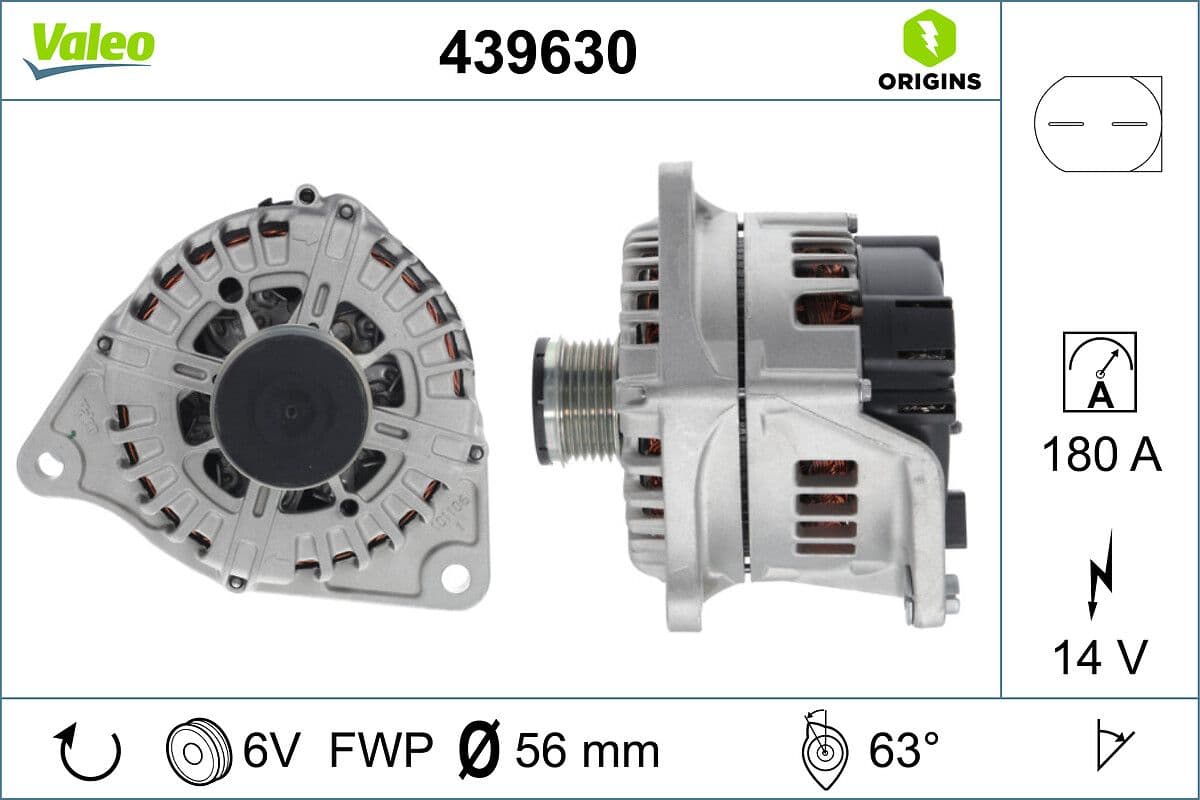 Generator / Alternator VALEO 439630