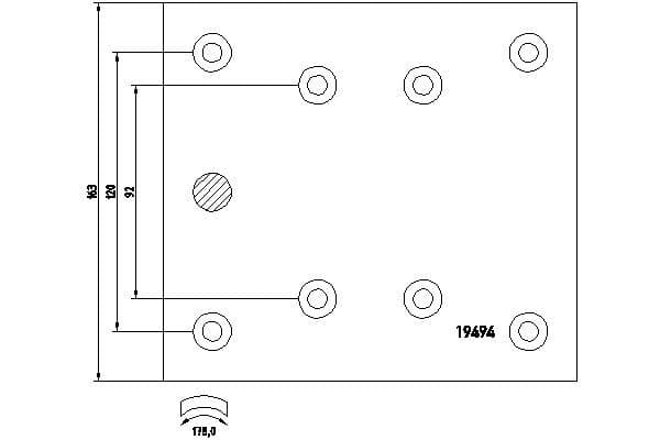 Set garnituri de frictiune, frana tambur TEXTAR 1949402