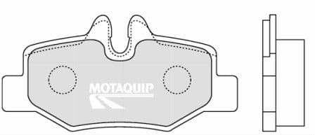 set placute frana,frana disc MOTAQUIP LVXL1270
