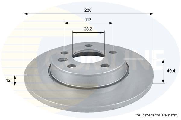 Disc frana COMLINE ADC1426