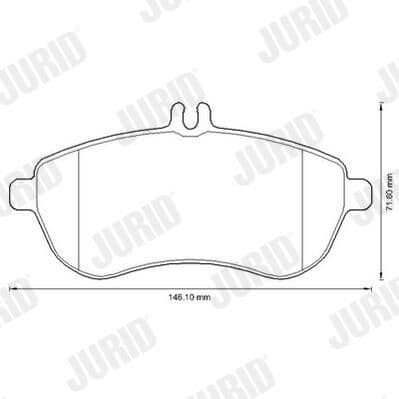 set placute frana,frana disc JURID White Low Dust 573257JC
