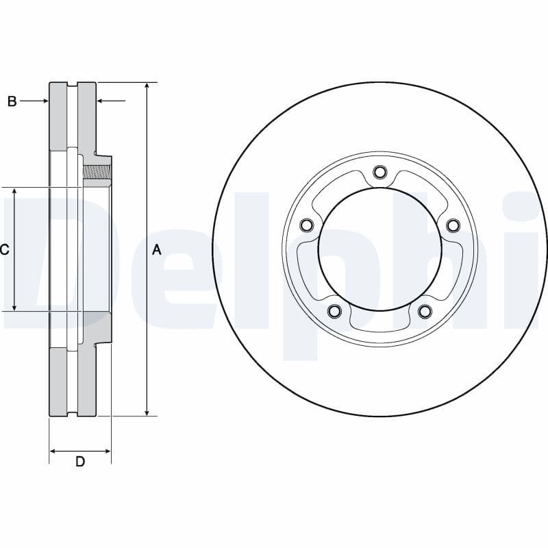 Disc frana DELPHI BG9139
