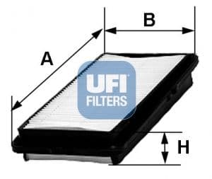 Filtru aer UFI 30.380.00