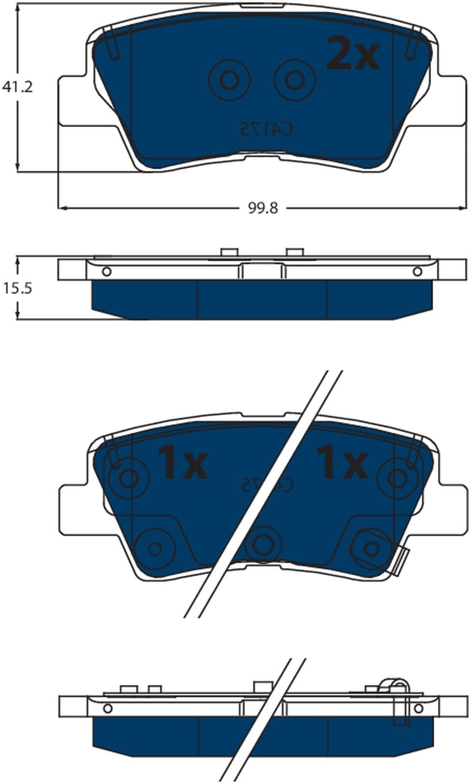 set placute frana,frana disc TRW GDB2531BTE