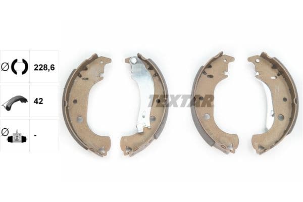 Set saboti frana TEXTAR 91059900