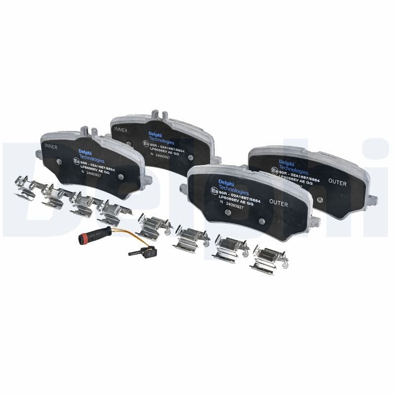 set placute frana,frana disc DELPHI LP5056EV