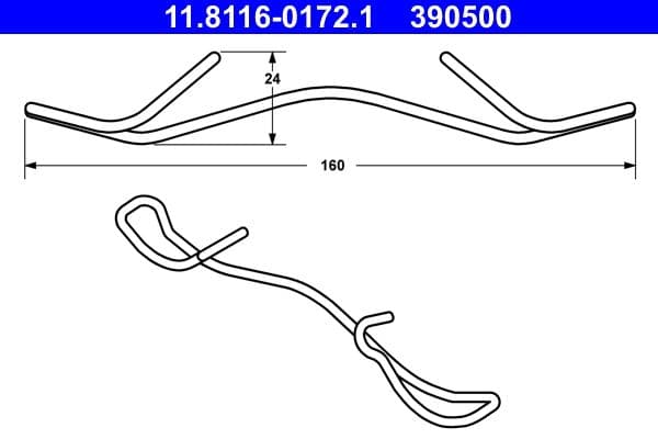 Arc, etrier frana ATE 11.8116-0172.1