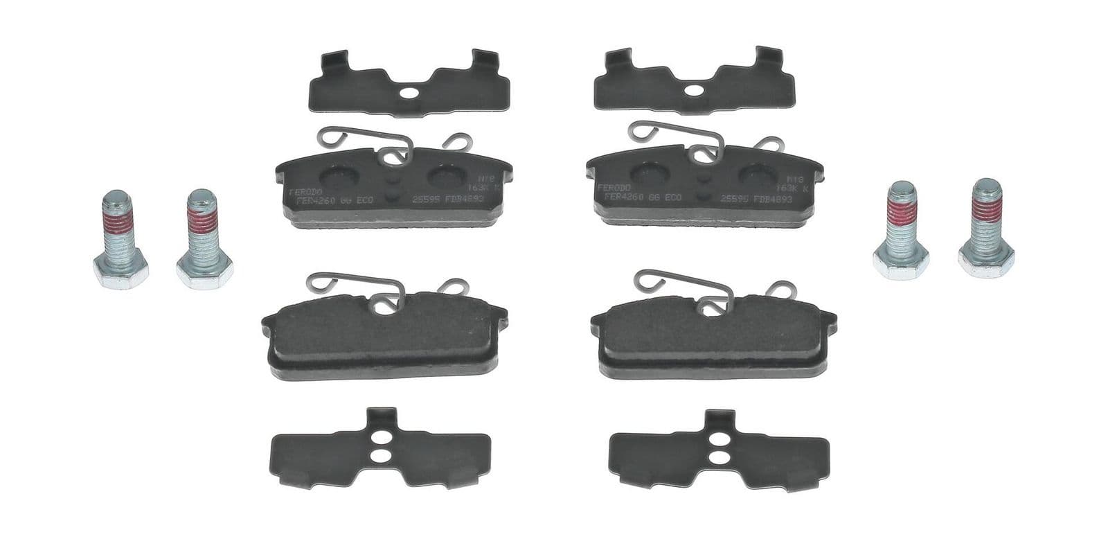set placute frana,frana disc FERODO PREMIER ECO FRICTION FDB4893