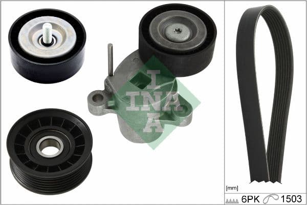 Set curea transmisie cu caneluri Schaeffler INA 529 0337 10