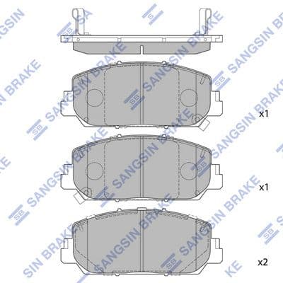 set placute frana,frana disc HI-Q SP1789