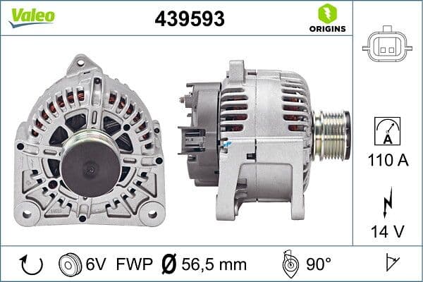Generator / Alternator VALEO 439593