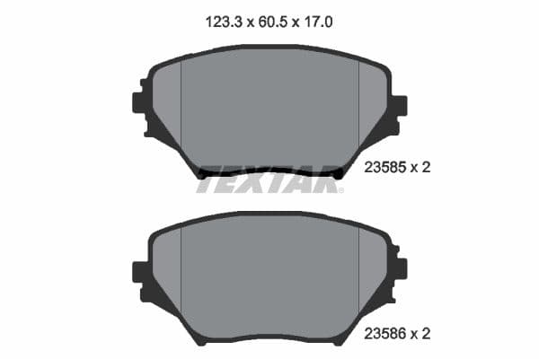 set placute frana,frana disc TEXTAR 2358501