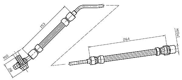 Furtun frana METZGER 4116217
