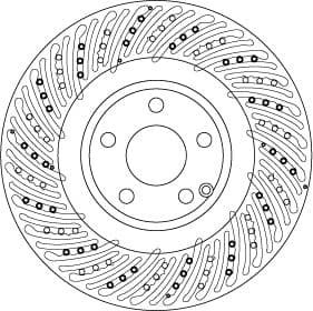 Disc frana TRW DF6674S