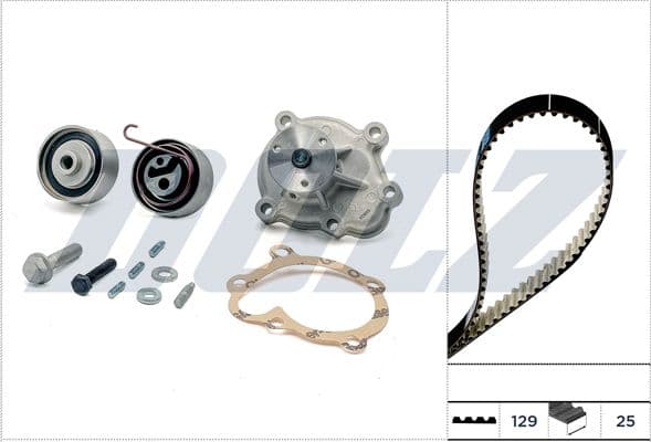 Set pompa apa + curea dintata DOLZ KD142