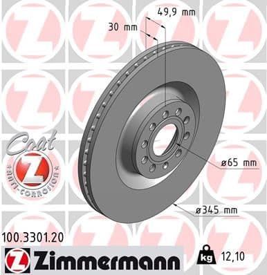 Disc frana ZIMMERMANN COAT Z 100.3301.20