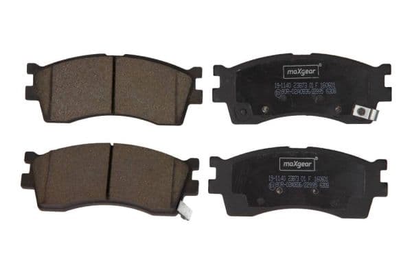 set placute frana,frana disc MAXGEAR 19-1140