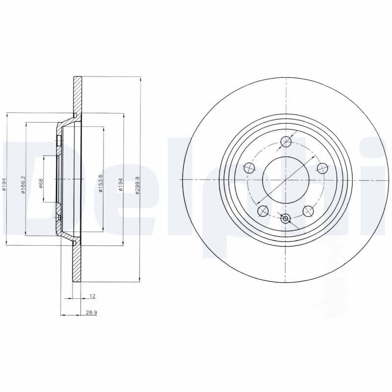 Disc frana DELPHI BG4081C