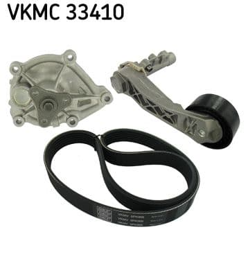 Pompa apa + Set curea transmisie cu caneluri SKF VKMC 33410