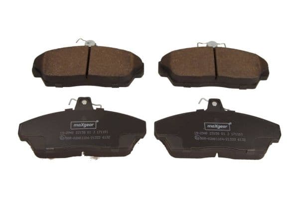 set placute frana,frana disc MAXGEAR 19-2940