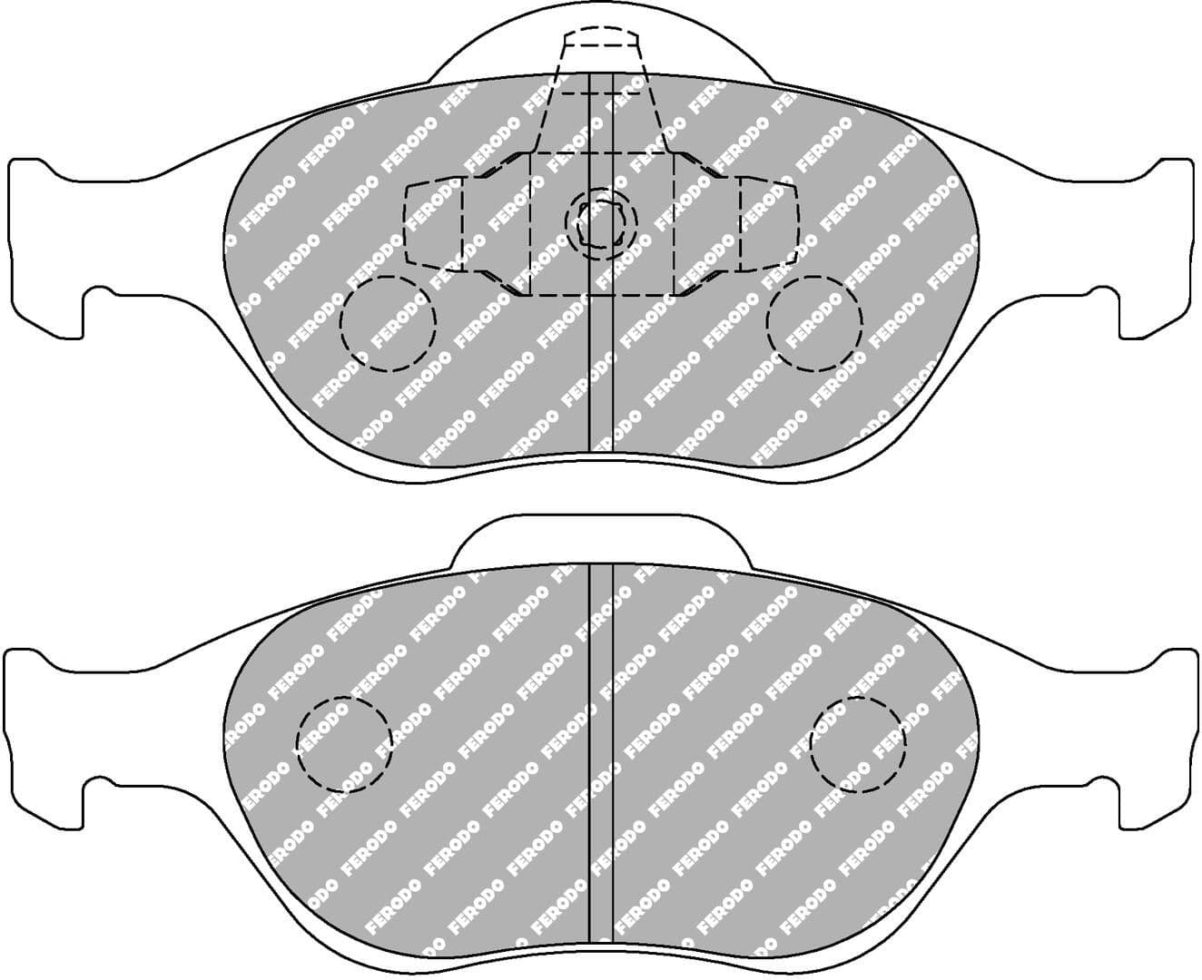 set placute frana,frana disc FERODO FCP1394R
