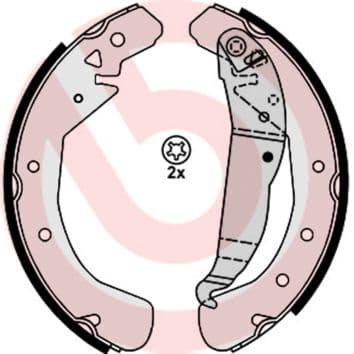 Set saboti frana BREMBO S 59 525